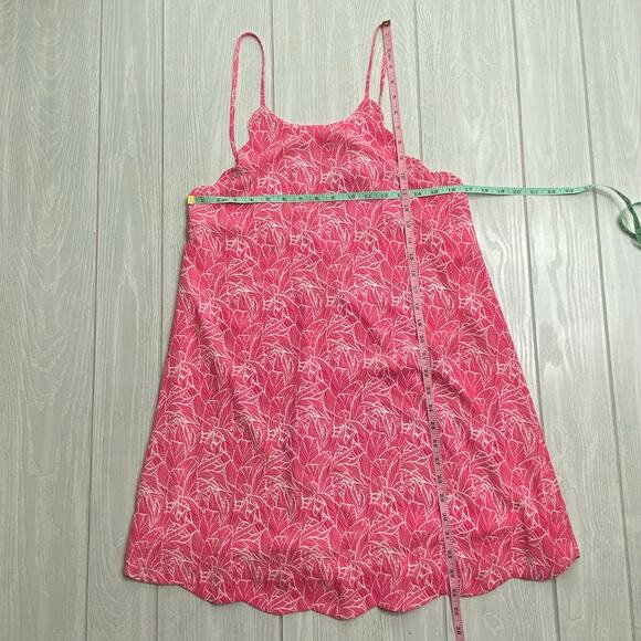 Lauren James Women's Pink & White Floral Halter Daisy Mini Swing Dress Sz Medium - Picture 4 of 12